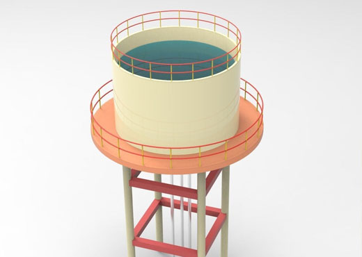 Overhead Water Tank Cleaning